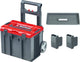 Einhell e-case l Systemkoffer - max. Belastbarkeit: 120 kg – universelle Aufbewahrung und Transport von Zubehör und Werkzeug – mit Rollen – stapelbar – verbindbar