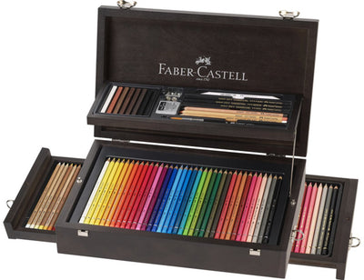 Faber-Castell Buntstifte – Kunstgrafik-Sortiment – Holzbox 125 Stück – FC-110085