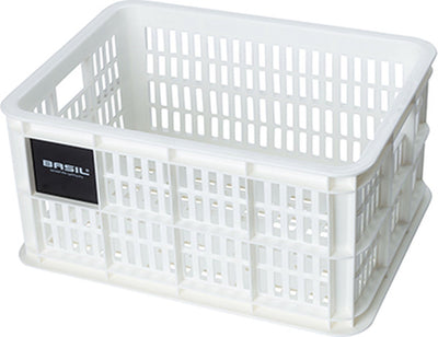 Basilikum fietslat S - klein - 17,5 Liter - Weiß