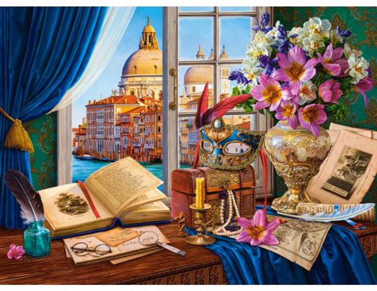 Castorland Puzzle Venezianisches Stillleben – 2000 Teile Puzzle.