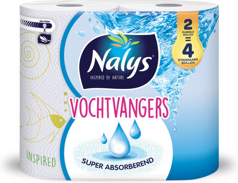 Küchenpapier, 2 Stück, 73 Blatt pro Rolle