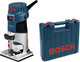 Bosch Professional - Kantenfräsmaschine GKF 600 (Führungshilfe, Parallelanschlag, Spannzange mit Überwurfmutter 6 mm, Spannzange mit Überwurfmutter 8 mm, Maulschlüssel 17 mm)