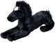 Simba Toys Plüsch-liegendes Pferd – schwarzes Plüsch-Kuscheltier von 60 cm