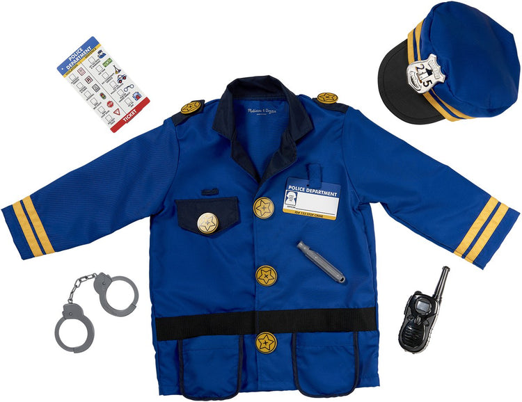 Melissa Doug Polizist Kostüm Rollenspiel Set Set