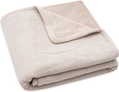 Jollein x Miffy – Kinderbettdecke 75 x 100 cm – Kinderbettdecke, Kinderbettdecke, Babydecke – Miffy – Nougat-Korallen-Fleece