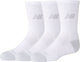 New Balance Youth Active Crew Socken 3er-Pack Unisex-Sportsocken – Weiß
