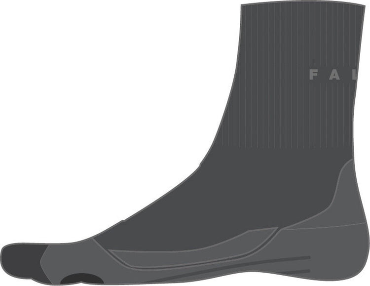 Falke TK2 kurze Anti-Blasen Wandersocken aus dickem Woll-Funktionsmaterial Damen Grau – Größe 35-36