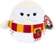 Jazwares Squishmallows – Harry Potter Hedwig mit Schal, 25 cm Plüsch