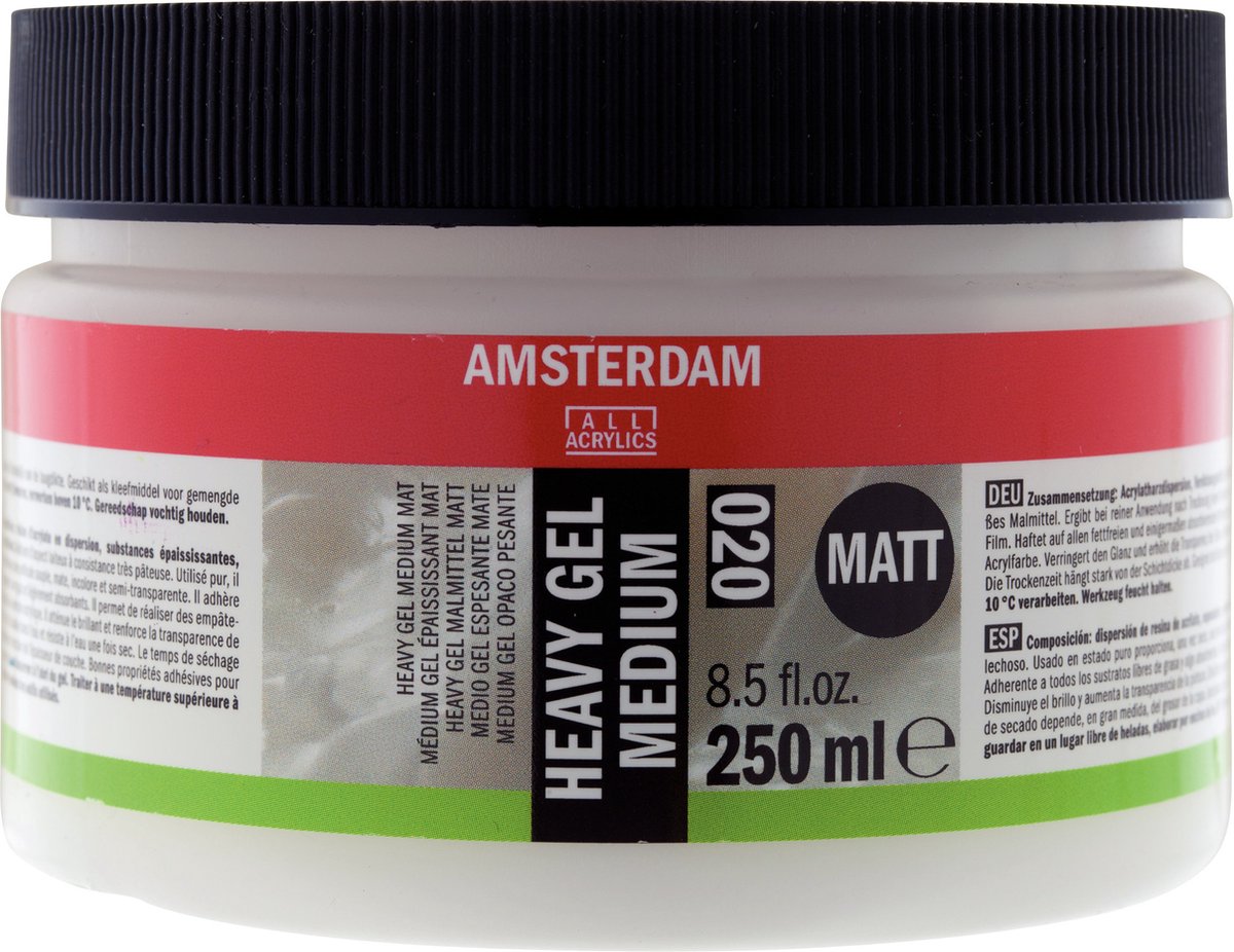 Amsterdam Malmedium, Flasche 250 ml – schweres Gel – matt