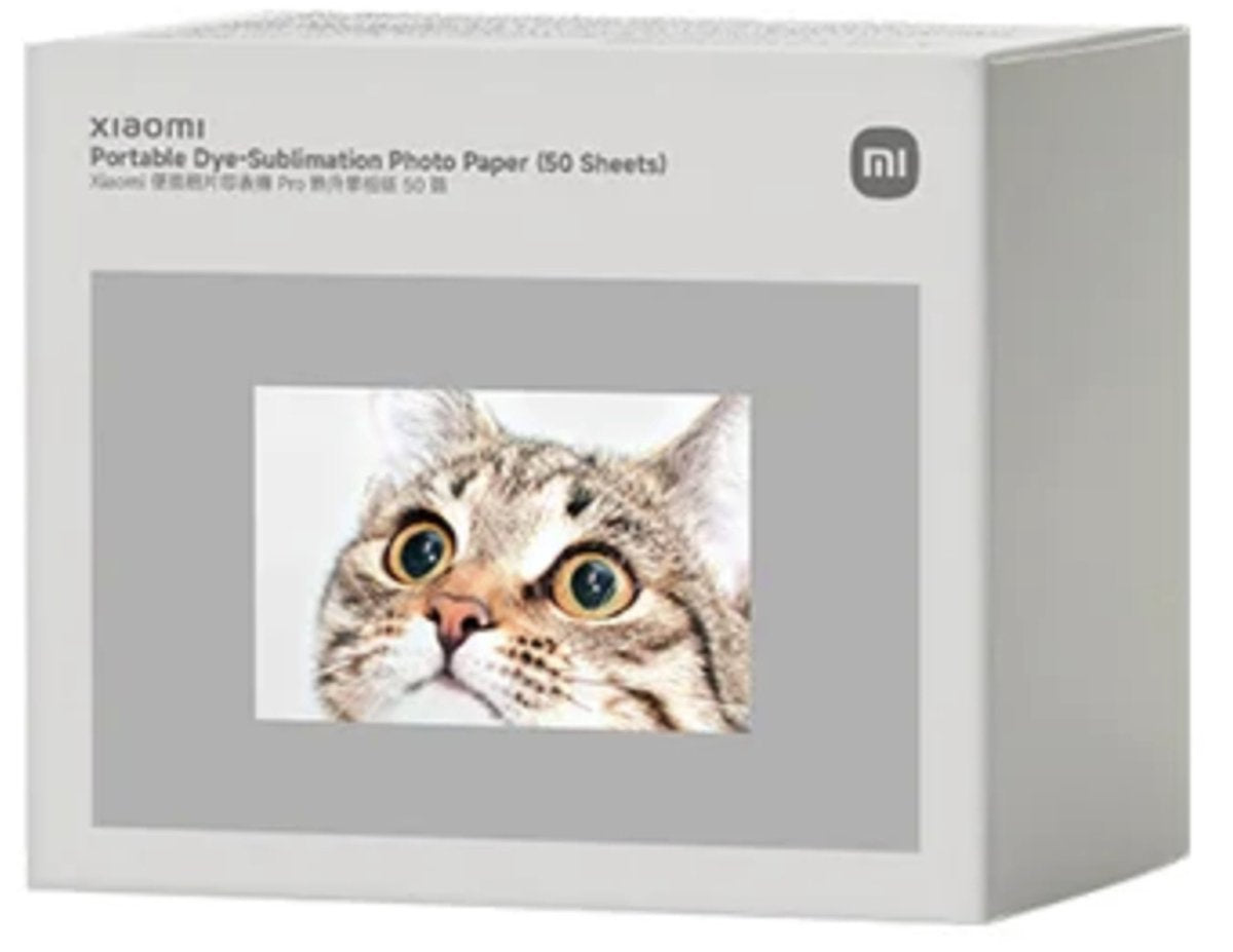 Tragbares Xiaomi-Farbsublimationsfotopapier (50 Blatt)
