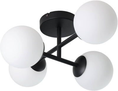 Eglo Castrovido Deckenleuchte – Badezimmer – G9 – 47,5 cm – Schwarz und Weiß