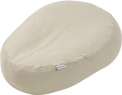 Meyco Baby Uni Relax Bezug für Stillkissen – vorgewaschen hydrophil – Sand