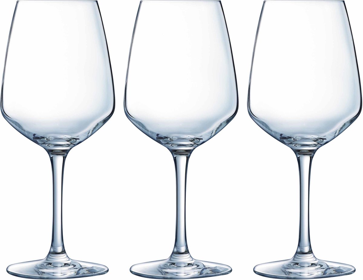 Arcoroc Weingläser -6x - transparent - 300 ml - Glas - Rotwein - Weißwein - Gläser