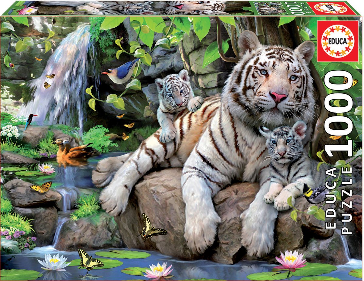 Educa - Puzzle - Bengal-Tiger - 1000 Teile - Puzzle