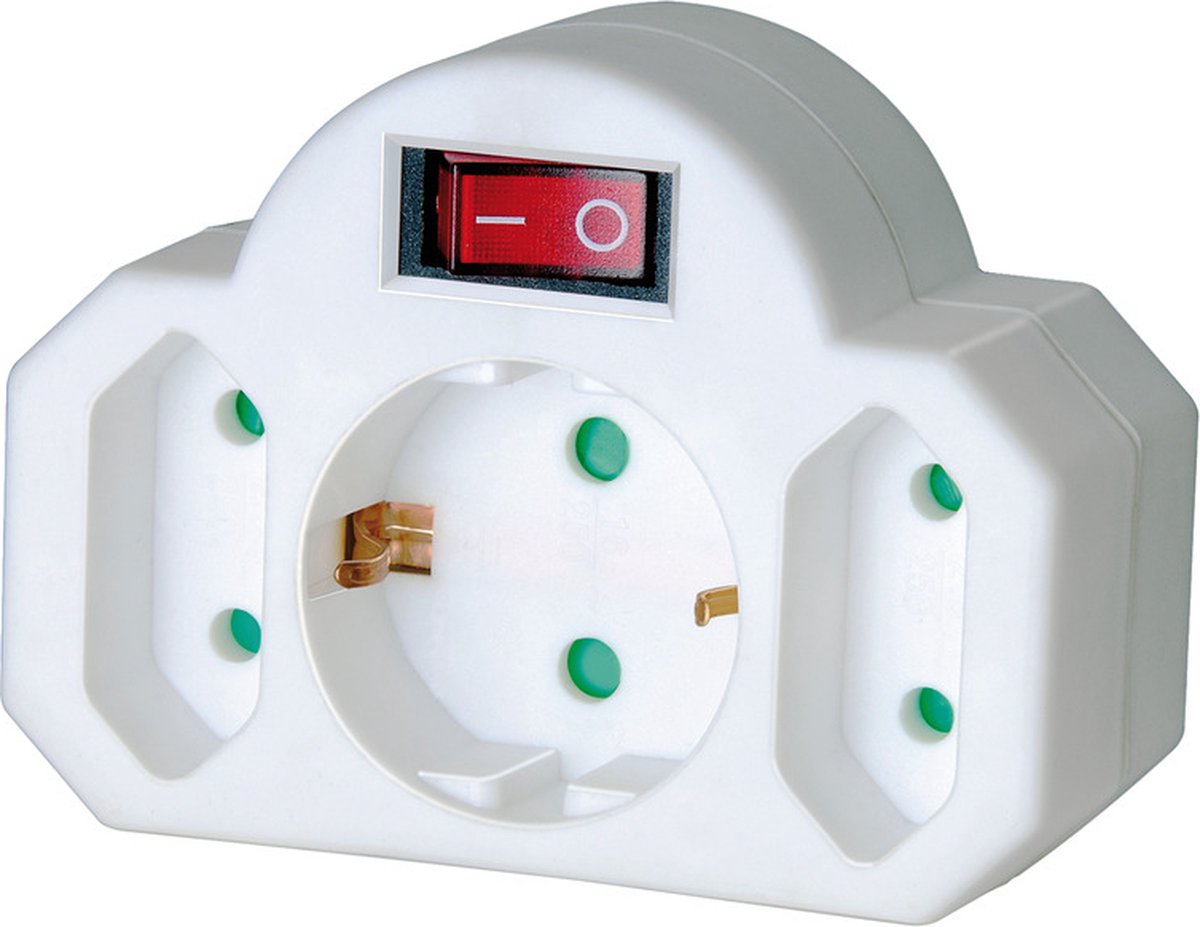 Brennenstuhl Adapter Plug 2 Euro -Anschlüsse + 1 Sicherheit
