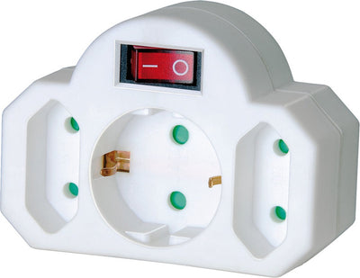 Brennenstuhl Adapter Plug 2 Euro -Anschlüsse + 1 Sicherheit
