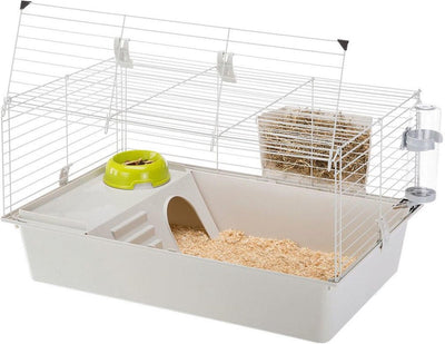 Ferplast Cavie 80 – Meerschweinchenkäfig – sortiert – 79 x 49 x 38,5 cm