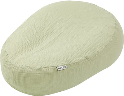 Meyco Baby Uni Relax Bezug für Stillkissen – vorgewaschen hydrophil – Soft Olive