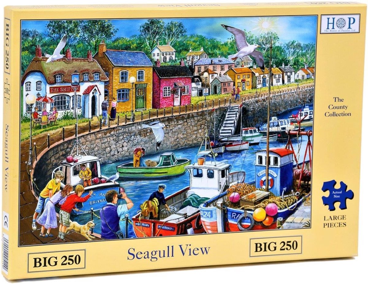 House of Puzzles Möwenblick-Puzzle, 250 XL-Teile