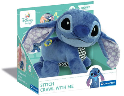 Clementoni Baby Disney Stitch Krabbelspielzeug, interaktives Kuscheltier