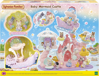 Sylvanian Family 5701 Baby-Meerjungfrauen-Schloss – inklusive 3 Baby-Spielfiguren