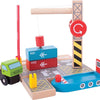 Bigjigs Holzschiene Container Werft
