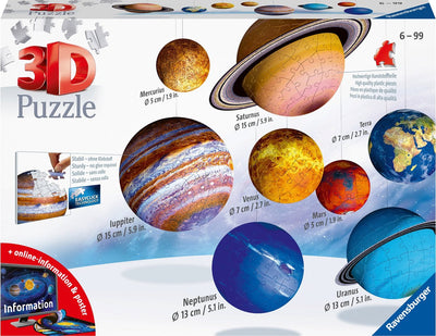 Ravensburger 3D-Sonnensystem - 3D-Puzzle - 27 54 72 108 Teile
