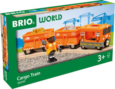 Ravensburger Brio - 36049 Güterzug | Spielzeugeisenbahn mit Gold- und Silberladung für Kinder ab 3 Jahren
