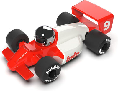Playforever – Spielzeugauto – Turbo-Lauper-Rennwagen – Rot-Weiß