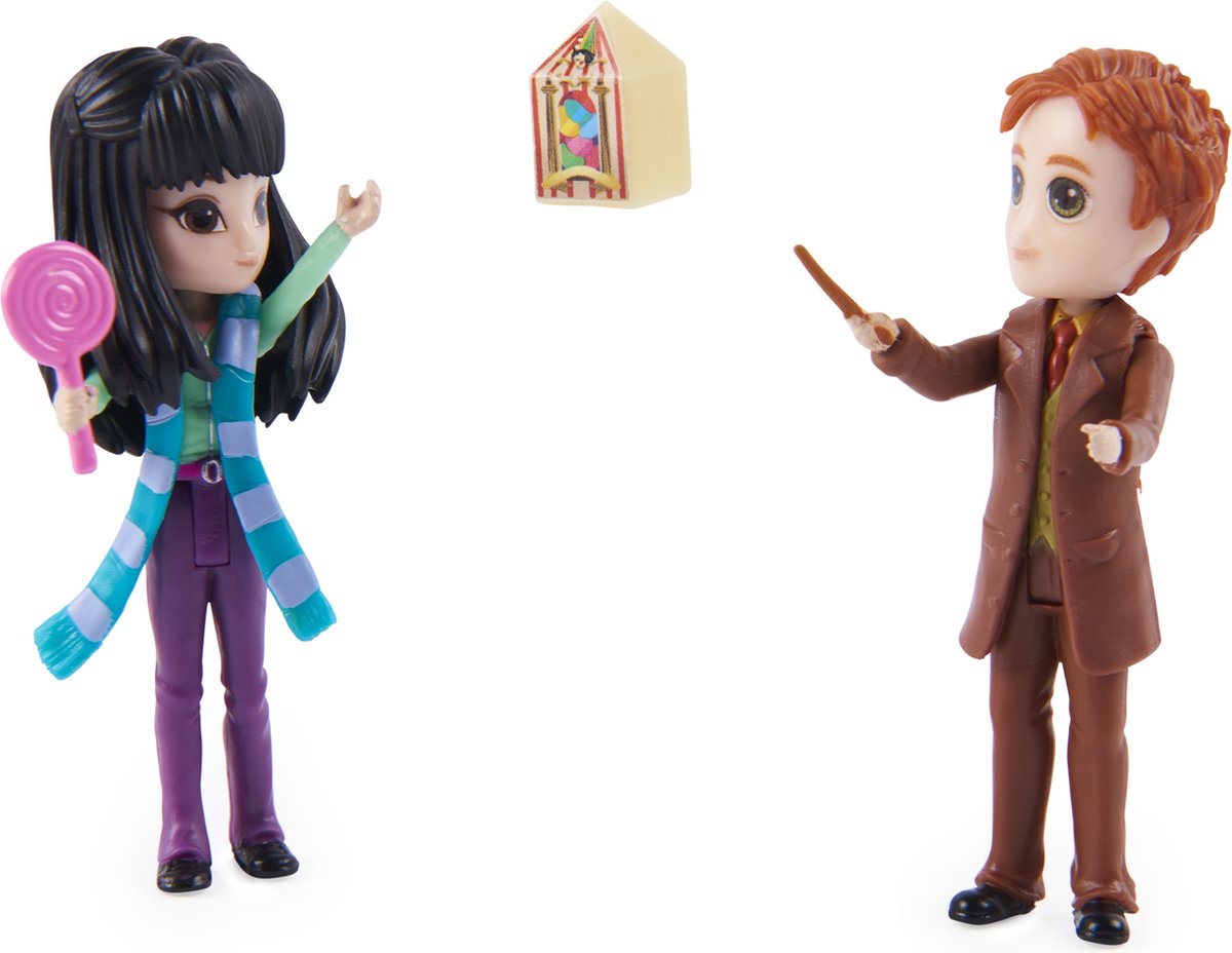 Spin Master Wizarding World Harry Potter – Magical Minis Actionfiguren-Set mit Cho Chang und George Weasley mit 2 Puppenzubehör