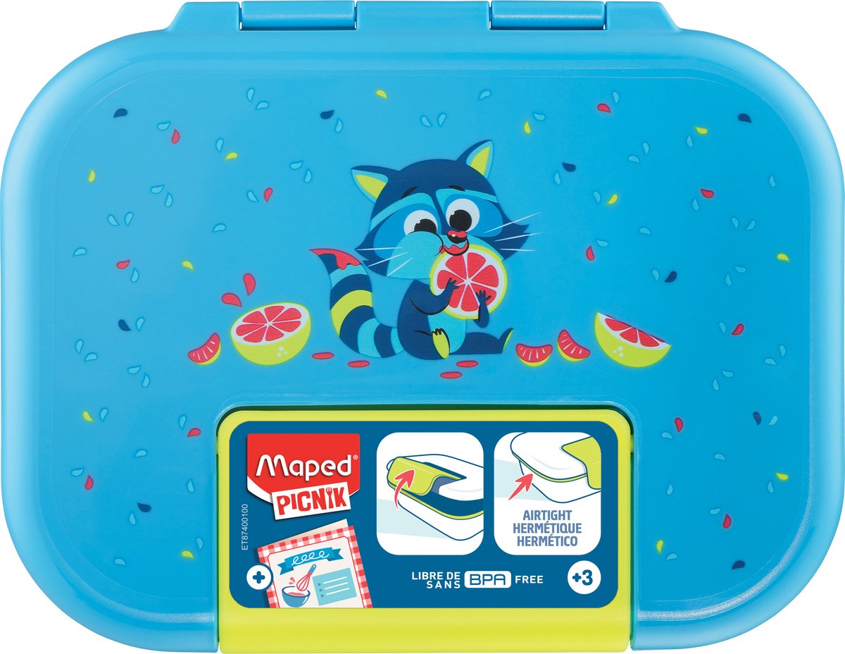 Maped Office Maped Lunchbox – Kinderbecher aus Edelstahl mit Hasenmuster, 0,9 Liter