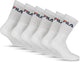 Fila Tennis-Sportsocken – Größe 43 46 – 6er-Pack – weiß