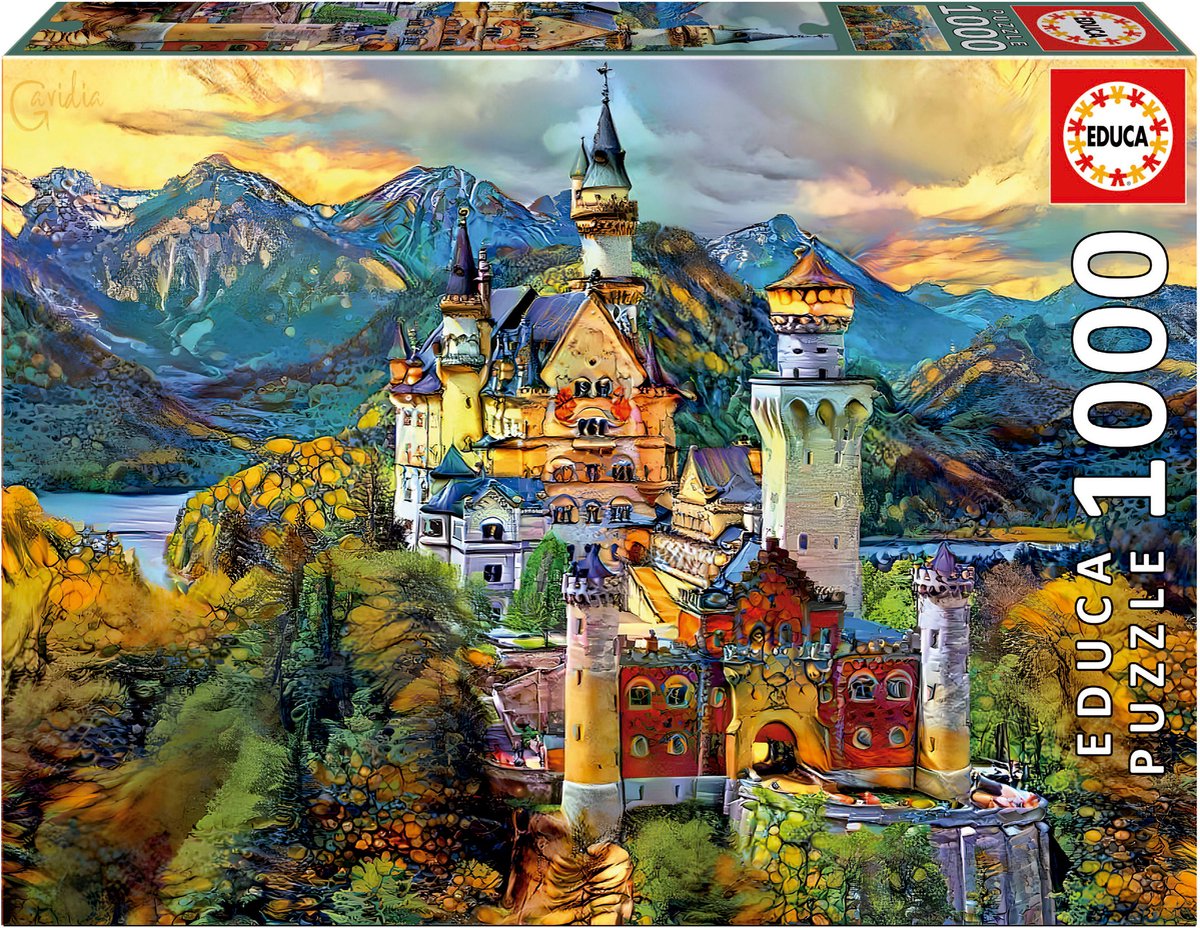 Educa - Puzzle - 1000 Teile - Schloss Neuschwanstein