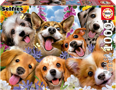 Educa Puzzle - Hunde-Selfie 1000 Teile