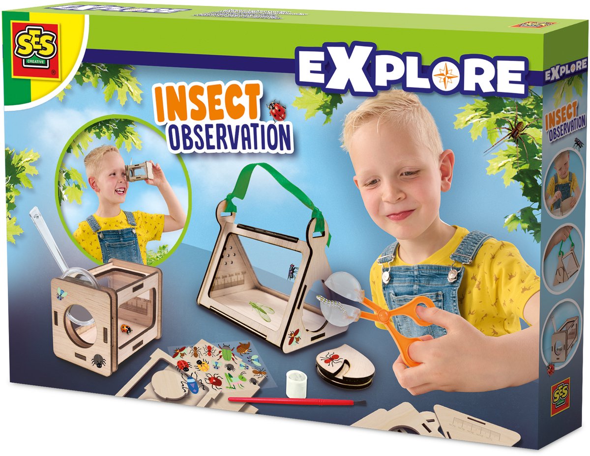 Ses kreative Insektenbeobachtung – Outdoor-Spielzeug – Insekten entdecken – für Kinder ab 5 Jahren – 16 Aufkleber