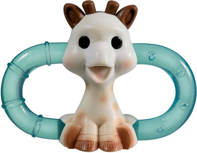 Doppelter Kühlbeißring Sophie die Giraffe – Kühlbeißring – Baby-Beißspielzeug – in weißer Geschenkbox
