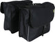 Dresco Basic Shopper Doppelfahrradbeutel 32 Liter Nylon Schwarz