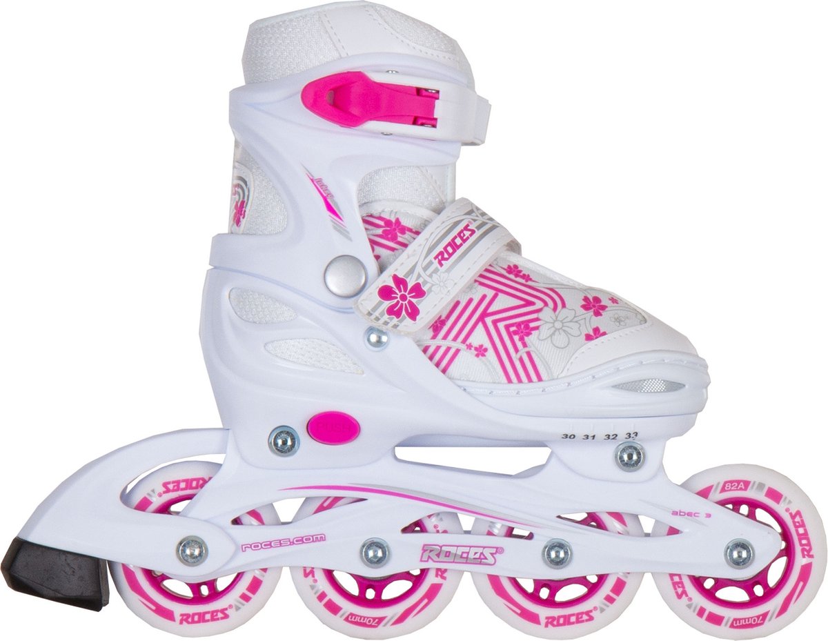 Inlineskates Jokey 3.0 Softboot 82A weiß rosa Größe 38-41