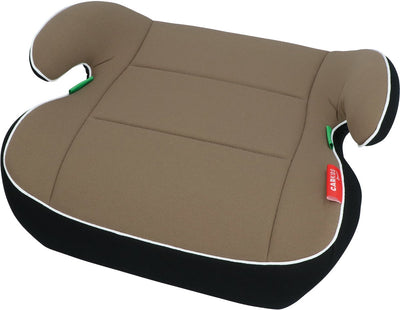 Carkids i-Size-Sitzerhöhung Sam – entspricht dem i-Size-R-129-Standard – für Kinder von 125–150 cm – abnehmbarer, waschbarer Bezug – flexible Installation – Taupe-Schwarz