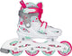 Nijdam Inline-Skates - verstellbar - Kinder - Sk8 Star - Weiß - Größe 37-40