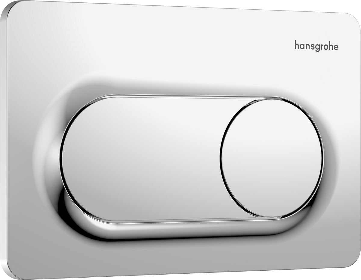 Hansgrohe Iframe Original-Druckplatte für Doppelspülung, Chrom
