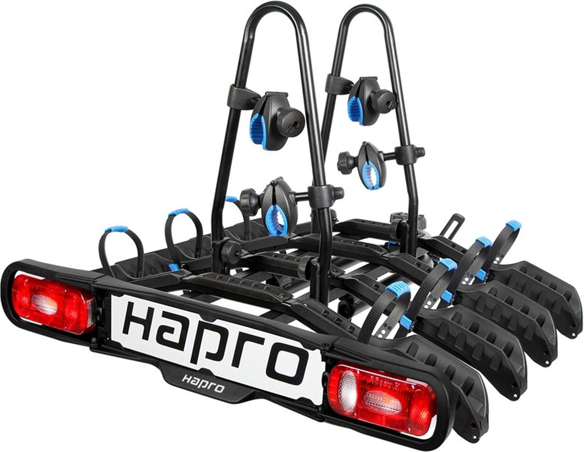 Hapro Atlas Active IV – Fahrradträger – geeignet für 4 Fahrräder – 13-polig