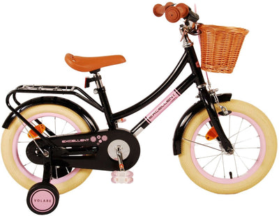 Volare Exzellente Kinderfahrrad - Mädchen - 14 Zoll - schwarz