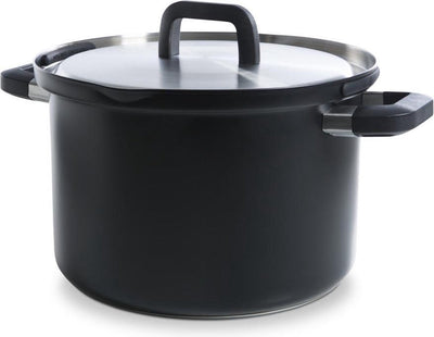 BK Flow Kühle schwarze Edelstahl -Suppe Pfanne Ø24 cm