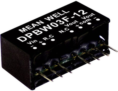 MW Mean Well DPBW03F-05 DC-DC-Wandlermodul 300 mA 3 W Anzahl der Ausgänge: 2 x Inhalt 1 Stück