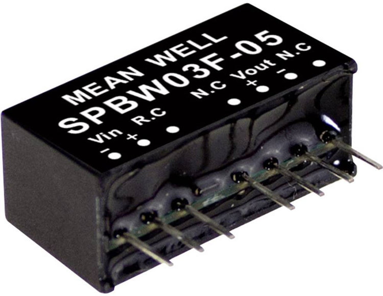 Mean Well spbw03f-12 DC-DC-Wandlermodul 250 mA 3 W Anzahl der Ausgänge: 1 x Inhalt 1 Stück(e)