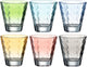 Leonardo-Optikgläser, sortiert, Pastell, 215 ml – Set 6