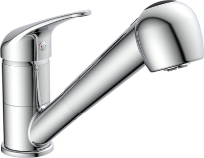 Schütte Schütte One -Button -Mixer mit erweiterbarem Ausgang Ultra Chrome -Anter