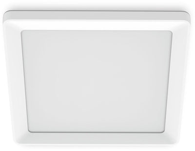 Philips LED Philips Valen Deckenleuchte – mit Fernbedienung – Warmglow-Lichttechnologie: Dimmen Sie Ihre Lampe für eine wärmere Lichtfarbe – 13 W – LED-Beleuchtung – extra warmes bis kaltweißes Licht: 2200 K–6500 K – quadratisch – Weiß