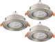 Eglo Barranco Einbaustrahler - gu10 - ø 9 cm - grau - 3er-Set - neigbar